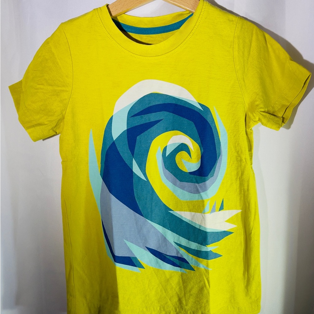 Tea Collection Yellow and Blue Short Sleeve Tee